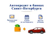 Автокредит в банках Санкт-Петербурга